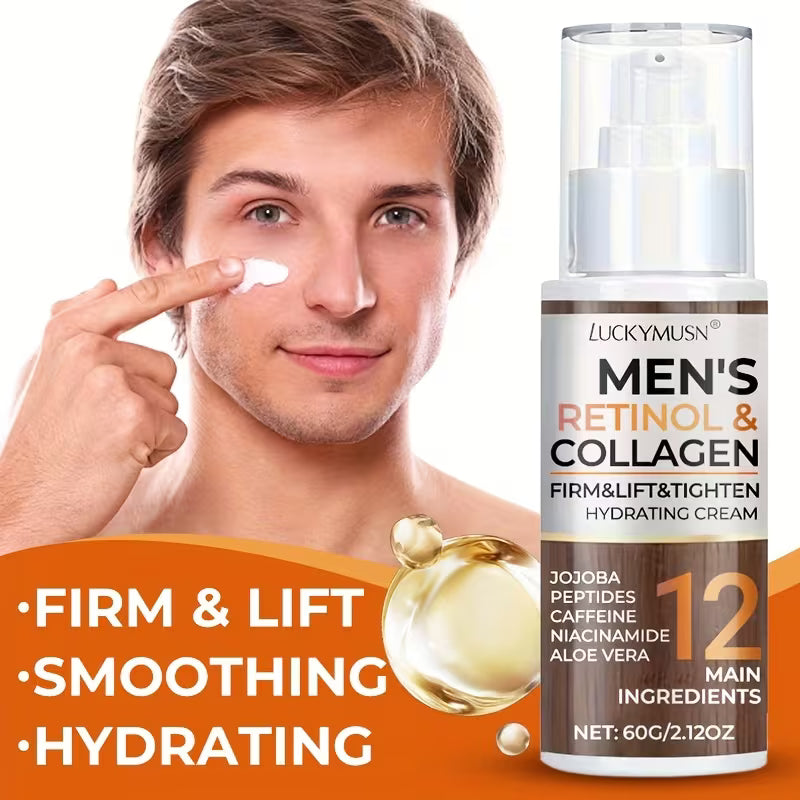 VenusVelvet™ Men's Retinol & Collagen Firm, Lift & Tighten Day & Night Moisturiser