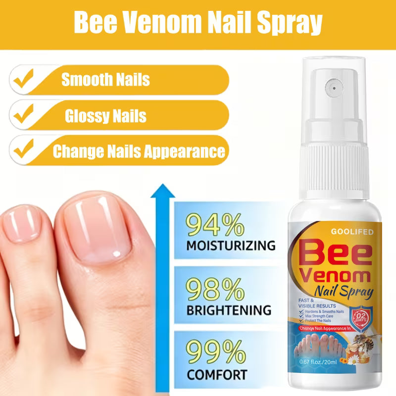 VenusVelvet Bee Venom Nail Spray — Harden, Smooth & Protect in Just 2 Days