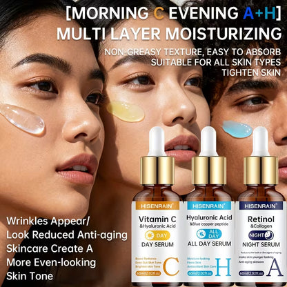 VenusVelvet™ Glow Trio 3-in-1 Day & Night Serum Set