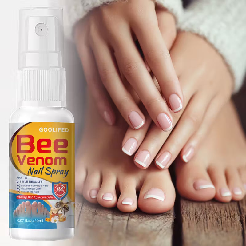 Goolifed Bee Venom Nail Spray 20ml - hardens smooths and protects nails in 2 days