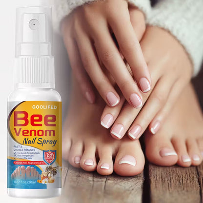 Goolifed Bee Venom Nail Spray 20ml - hardens smooths and protects nails in 2 days