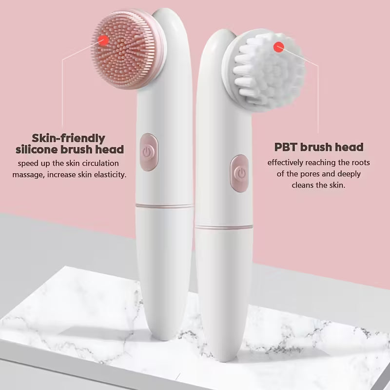 VenusVelvet™  Cleanse 2-in-1 Vibrating Facial Brush