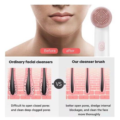 VenusVelvet™  Cleanse 2-in-1 Vibrating Facial Brush