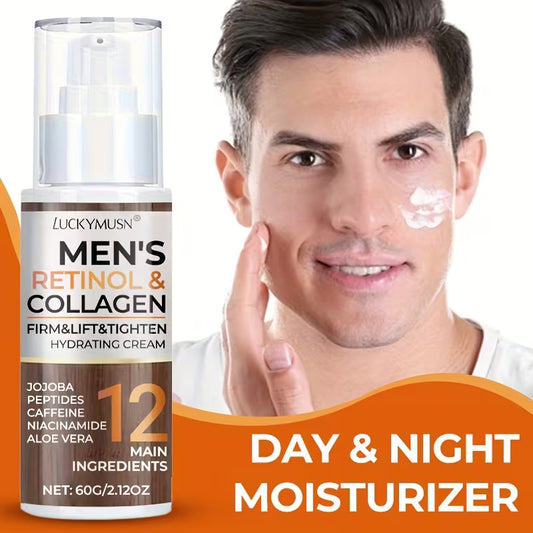 VenusVelvet™ Men's Retinol & Collagen Firm, Lift & Tighten Day & Night Moisturiser