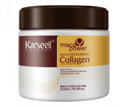 Venusvelvet Karseell Maca Power Collagen Hair Mask — Deep Repair & Scalp Nourishment (500ml)