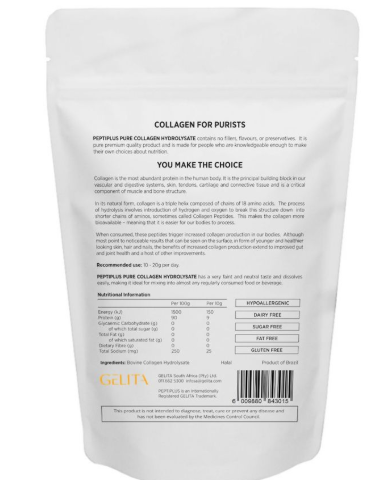 Venusvelvet PeptiPlus Pure — Granulated Collagen Hydrolysate 200g