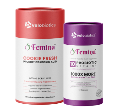 Venusvelvet Femina Combo — Cookie Fresh Probiotics + Boric Acid & 10 Probiotic Strains