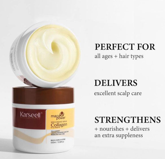 Venusvelvet Karseell Maca Power Collagen Hair Mask — Deep Repair & Scalp Nourishment 100ml
