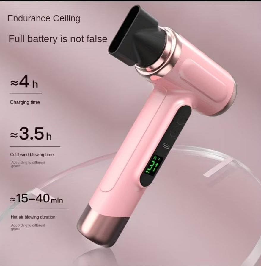 VenusVelvet™ Breeze Cordless Hot & Cold Hair Dryer