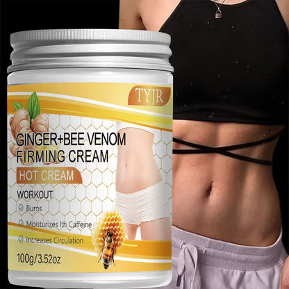 TYJR Ginger + Bee Venom Firming Hot Cream 100g - workout sculpting and toning cream